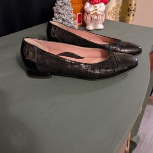 BeautiFeel Black Patent Leather Flats Loafers Dressy Casual Comfort Low Heel